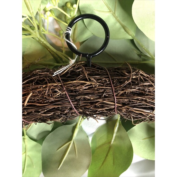 Hearth & Hand with Magnolia 24" Faux Seeded Eucalyptus Artificial Wreath Display - Picture 4 of 9